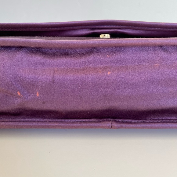 Auth Rare PRADA Satin Clutch - Picture 10 of 14